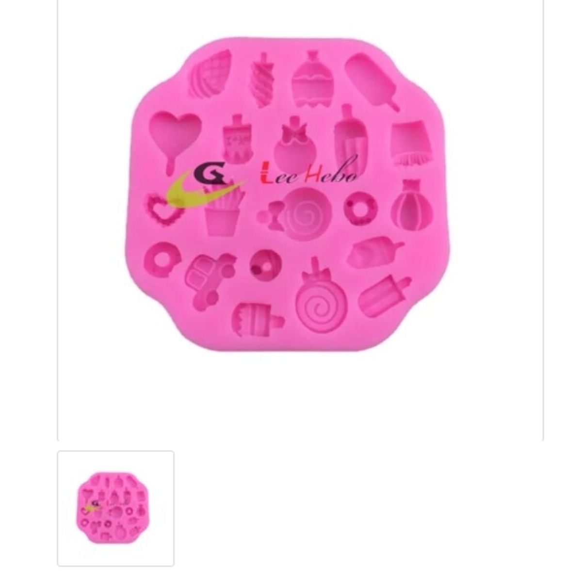 GENERICO - Molde Para Fondant Silicona Forma Golosinas