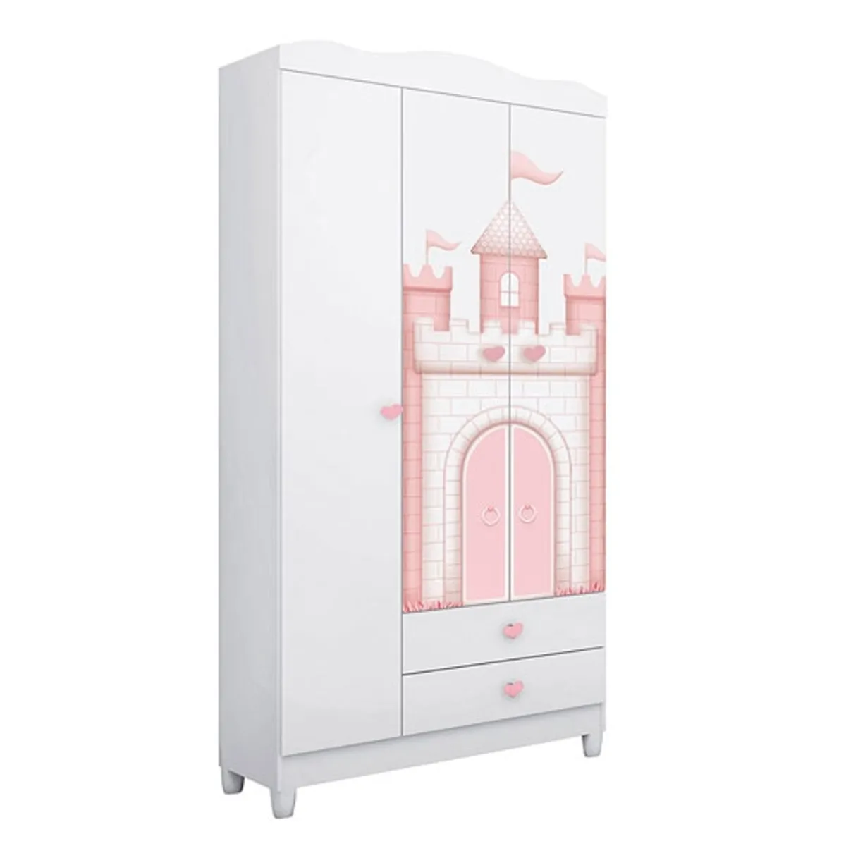 KIDSCOOL - CLOSET INFANTIL 3 PUERTAS SOFIA BLANCO