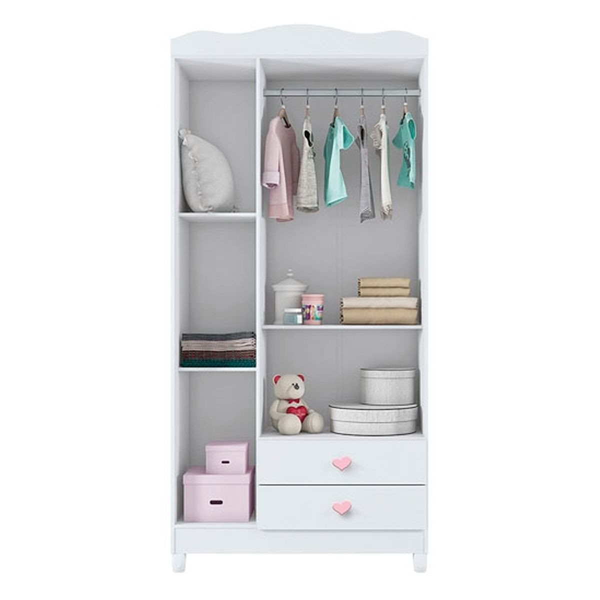 KIDSCOOL - CLOSET INFANTIL 3 PUERTAS SOFIA BLANCO