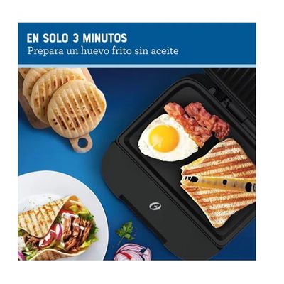 Imagen 2 del producto Sandwichera Compacta Con Platos Hondos Ckstsm400 Negro