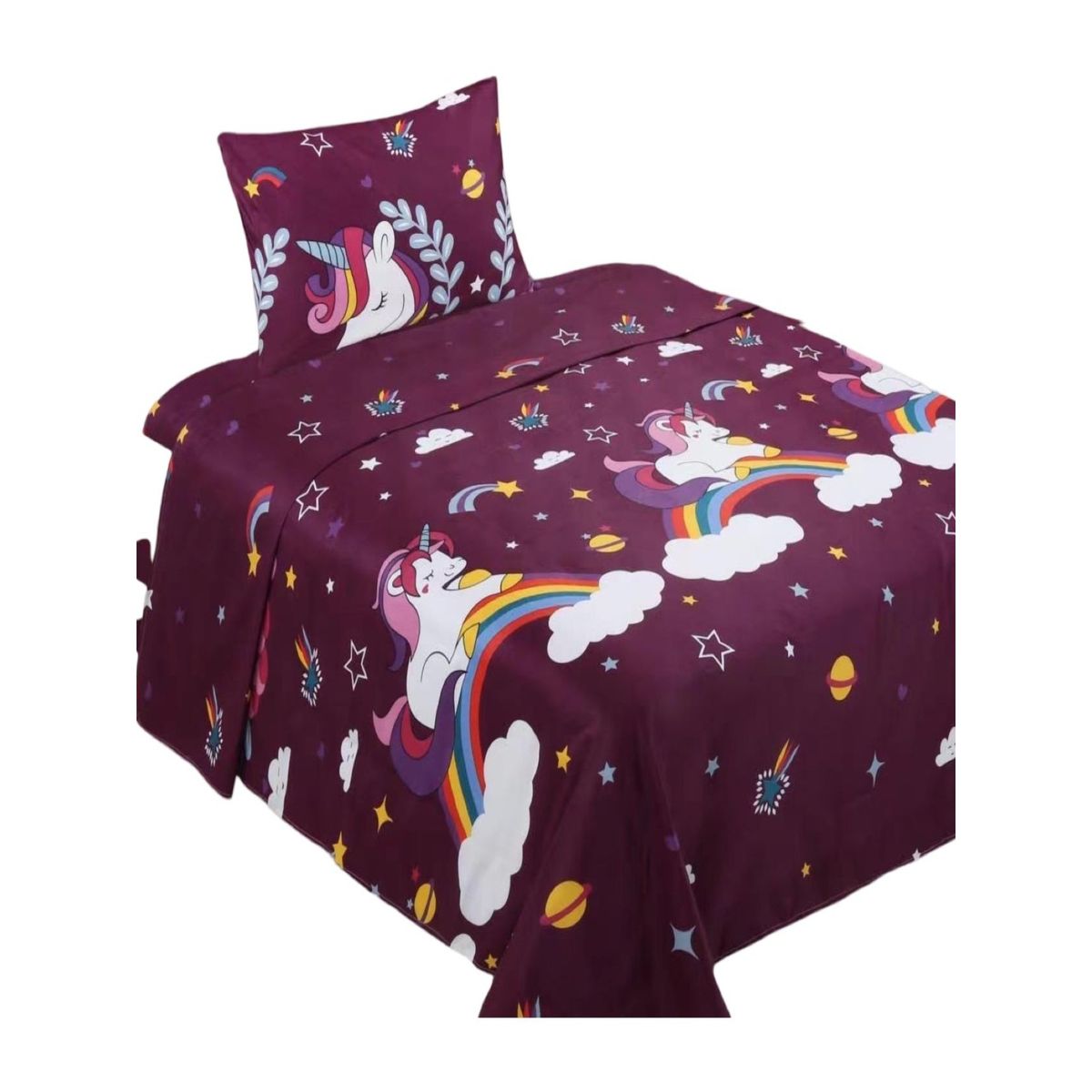 GENERICO - JUEGO DE SABANAS NIÑA PLAZA Y MEDIA