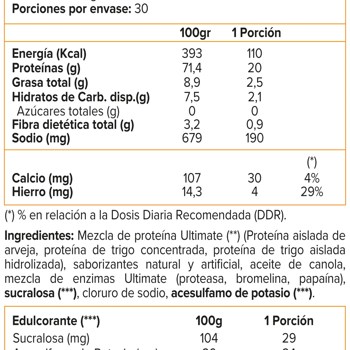 ULTIMATE NUTRITION - Protein Isolate, Proteína Vegetariana (2 Lb) - Original - VAINILLA
