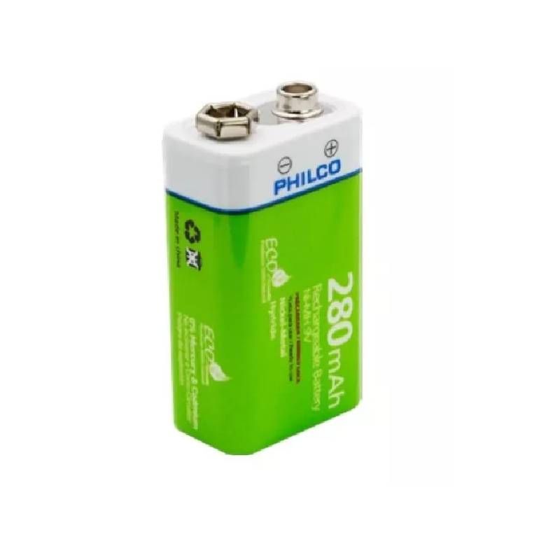 PHILCO - Batería Recargable Ni-mh 9v 280 Mah Philco PHILCO