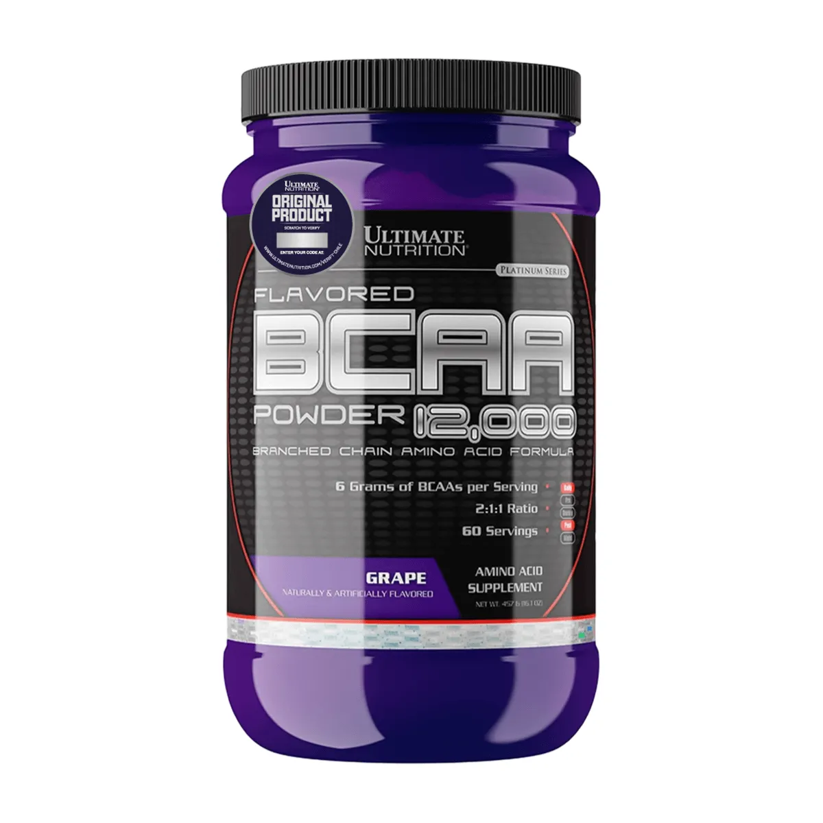 ULTIMATE NUTRITION - BCAA Polvo, Aminoácidos (457 gr) - Original - UVA