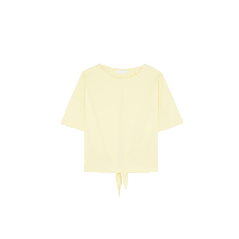 SCALPERS - Polera Lazada Trasera Light Yellow