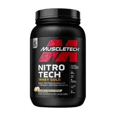 MUSCLETECH - Nitro Tech, Whey protein (2 Lb) - Original - VAINILLA