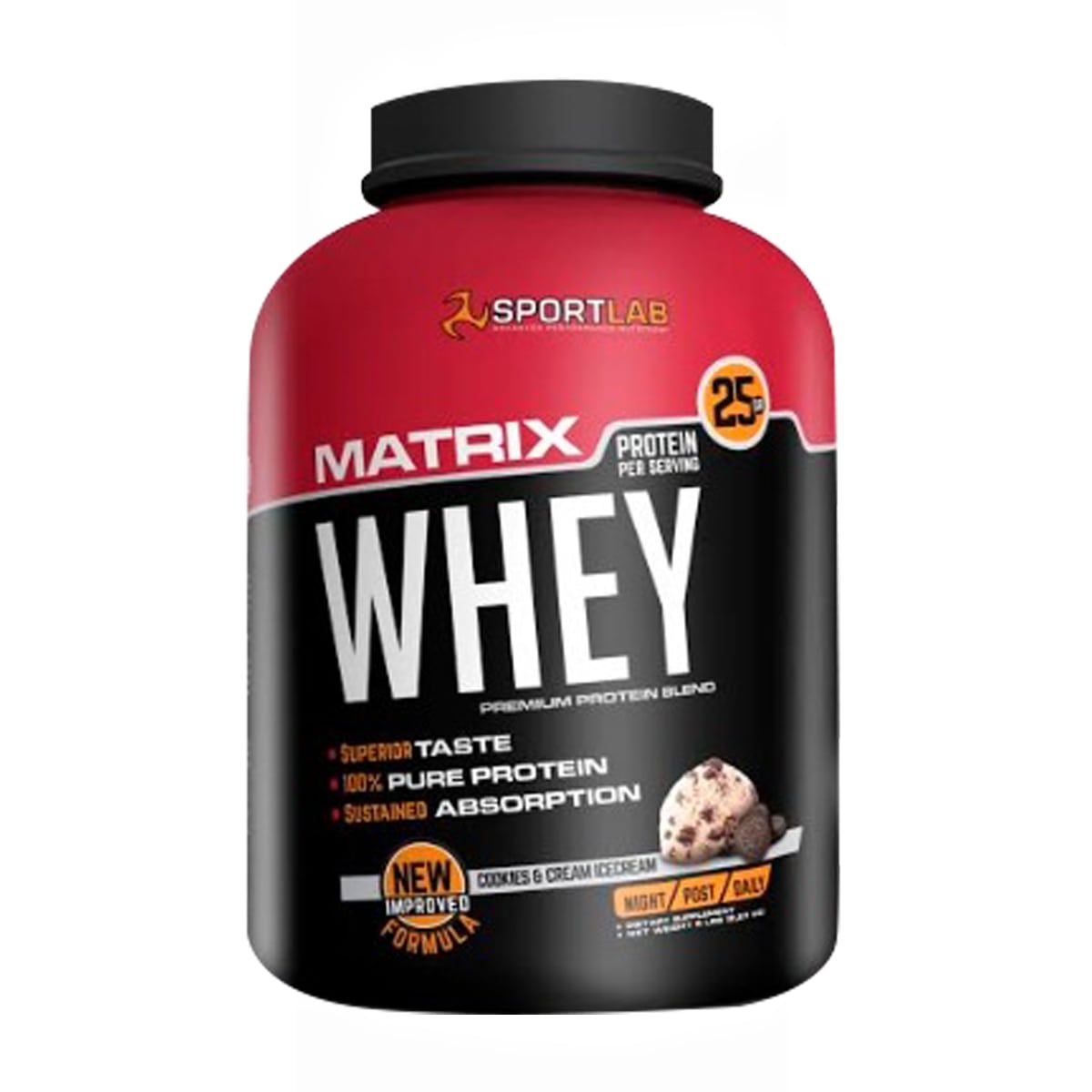 SPORTLAB - Whey Matrix, Whey protein (5 Lb) - Original - COOKIES