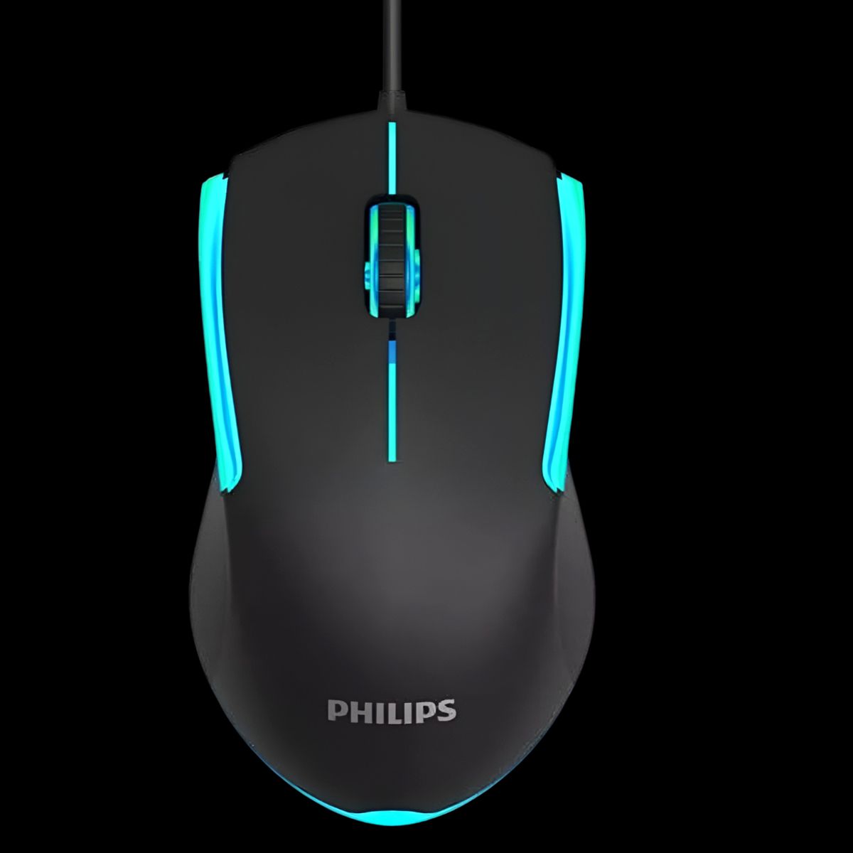 PHILIPS - Mouse Philips Multiuso de 7 Botones Retro Iluminado SPK9314