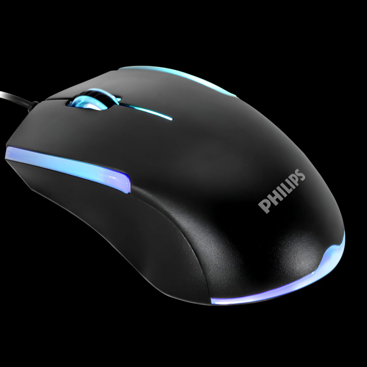 PHILIPS - Mouse Philips Multiuso de 7 Botones Retro Iluminado SPK9314