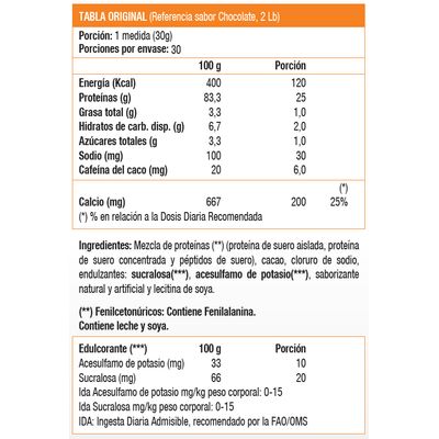 Imagen 2 del producto Prostar Whey, Whey Protein (2 Lb) - Original - COCOA