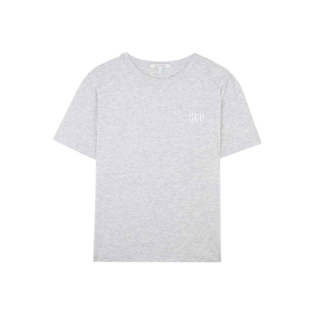 SCALPERS - Polera Calavera Trasera Grey Melange