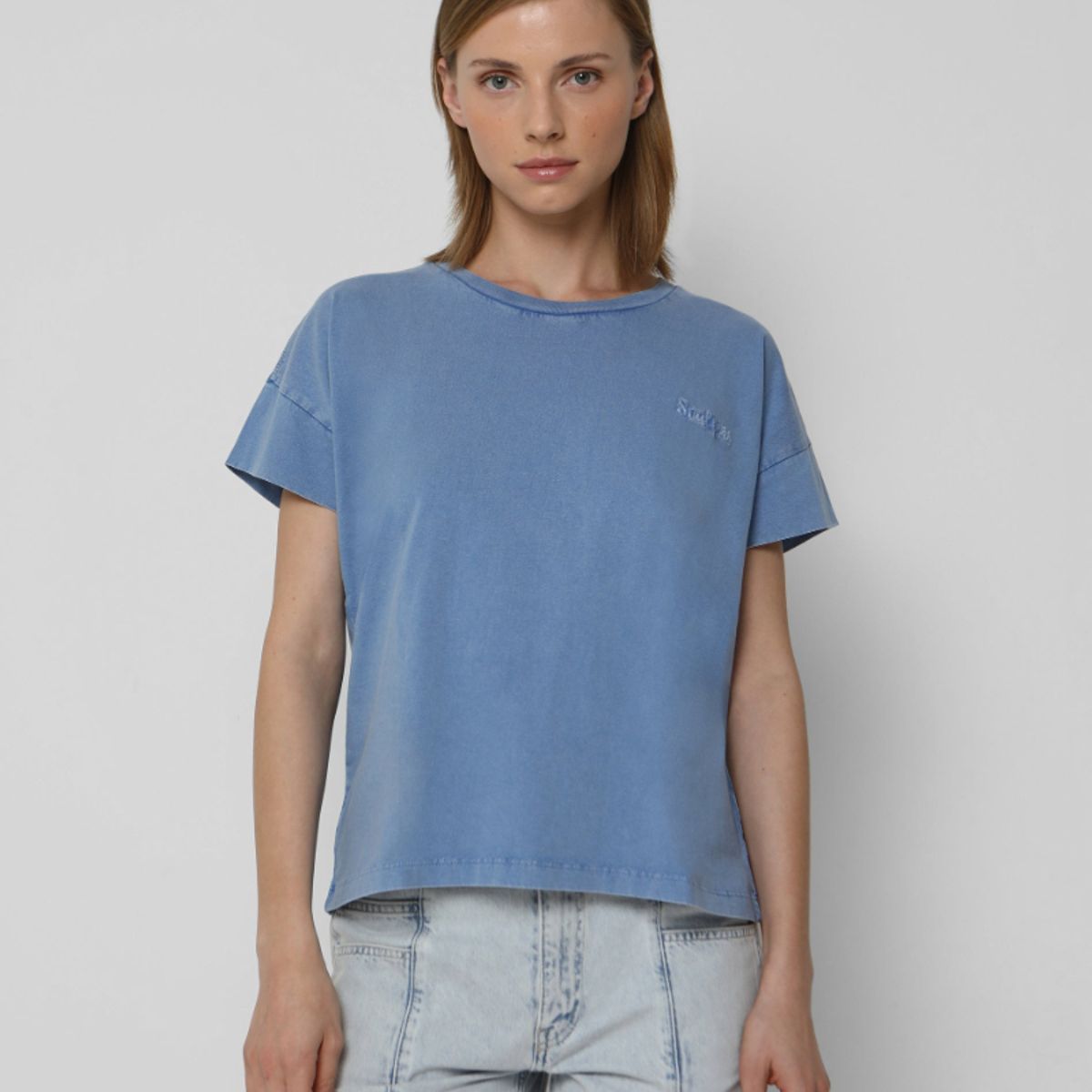 SCALPERS - Polera Logo Bordado Blue