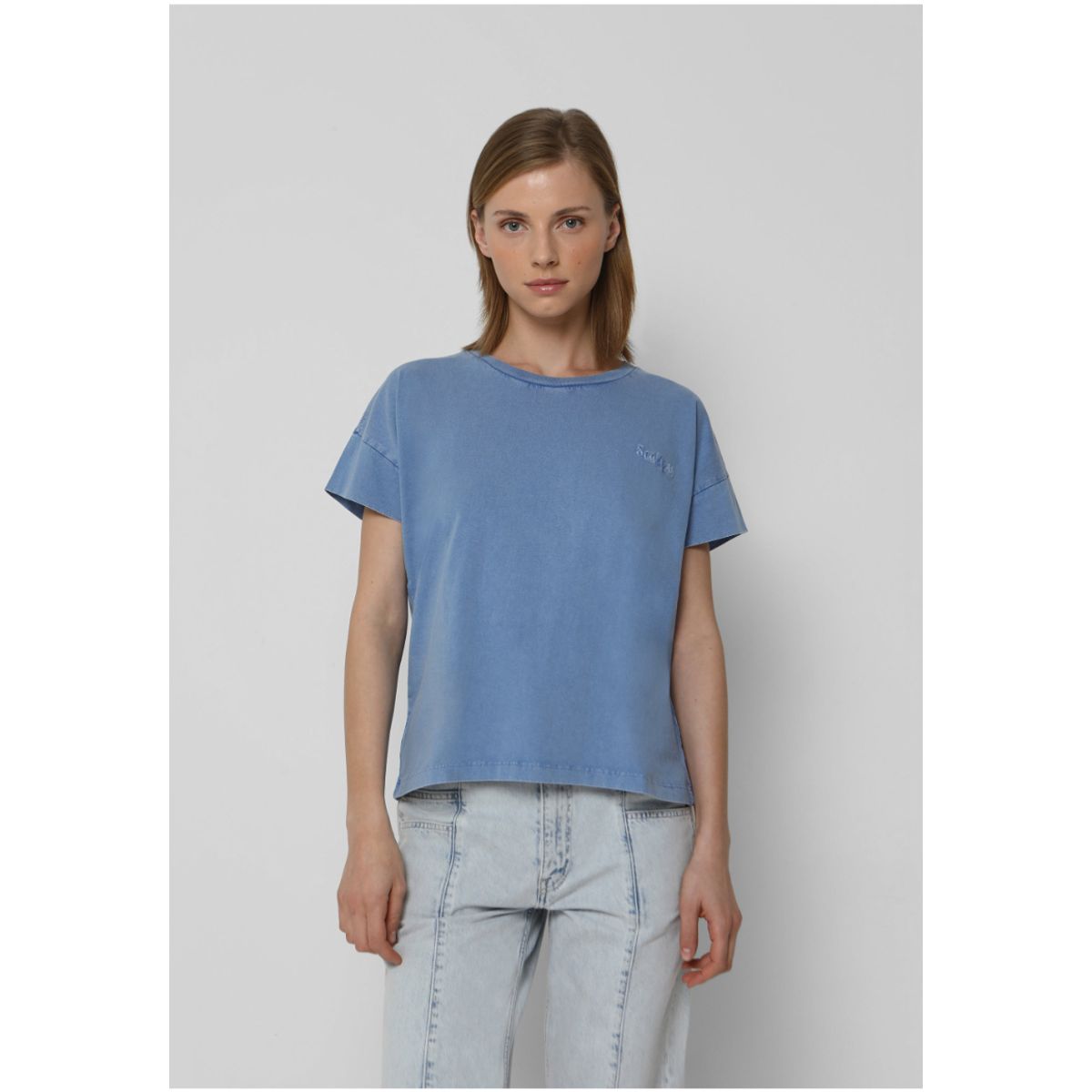 SCALPERS - Polera Logo Bordado Blue