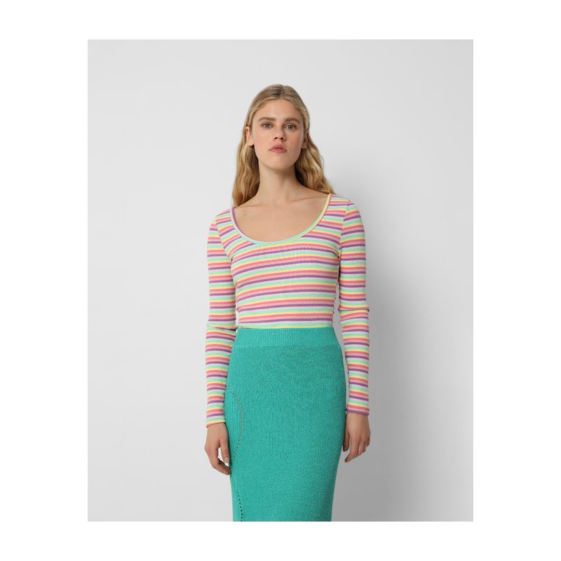 SCALPERS - Polera Rayas Multicolor Multicolor Stripes