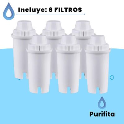 Imagen 2 del producto Filtro Purificador de Agua para Jarra Purifita x6