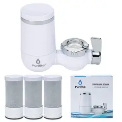 COREAQUA - Purificador Agua para Llave Grifo Purifita+Filtros