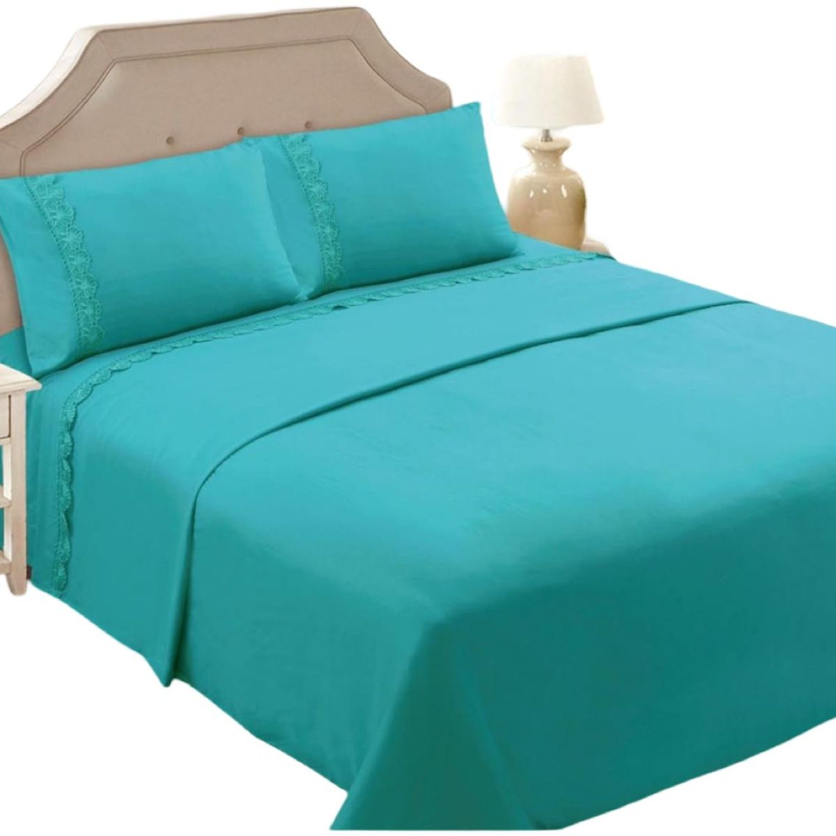 GENERICO - JUEGO DE SABANAS POLIALGODÓN KING