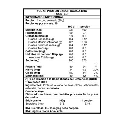 Imagen 2 del producto Vegan Protein 1lb - Mixed Berries