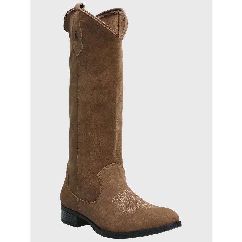 HUSH PUPPIES - Bota Cuero Mujer Cami Café HUSH PUPPIES
