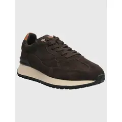 HUSH PUPPIES - Zapatilla Cuero Hombre Gante Café