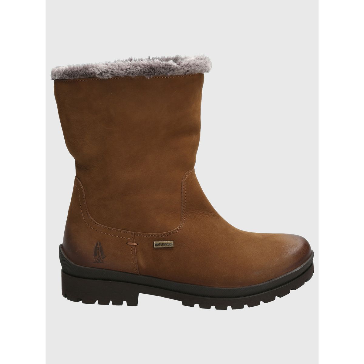 HUSH PUPPIES - Bota Cuero Mujer Russell Café HUSH PUPPIES