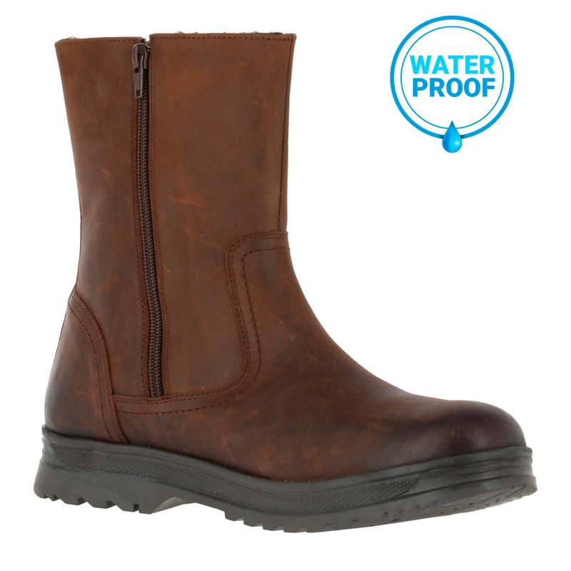 HUSH PUPPIES - Bota Cuero Hombre Detroit Negro HUSH PUPPIES