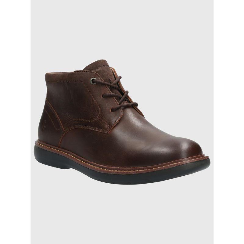 HUSH PUPPIES - Botin Cuero Hombre Moines Café HUSH PUPPIES