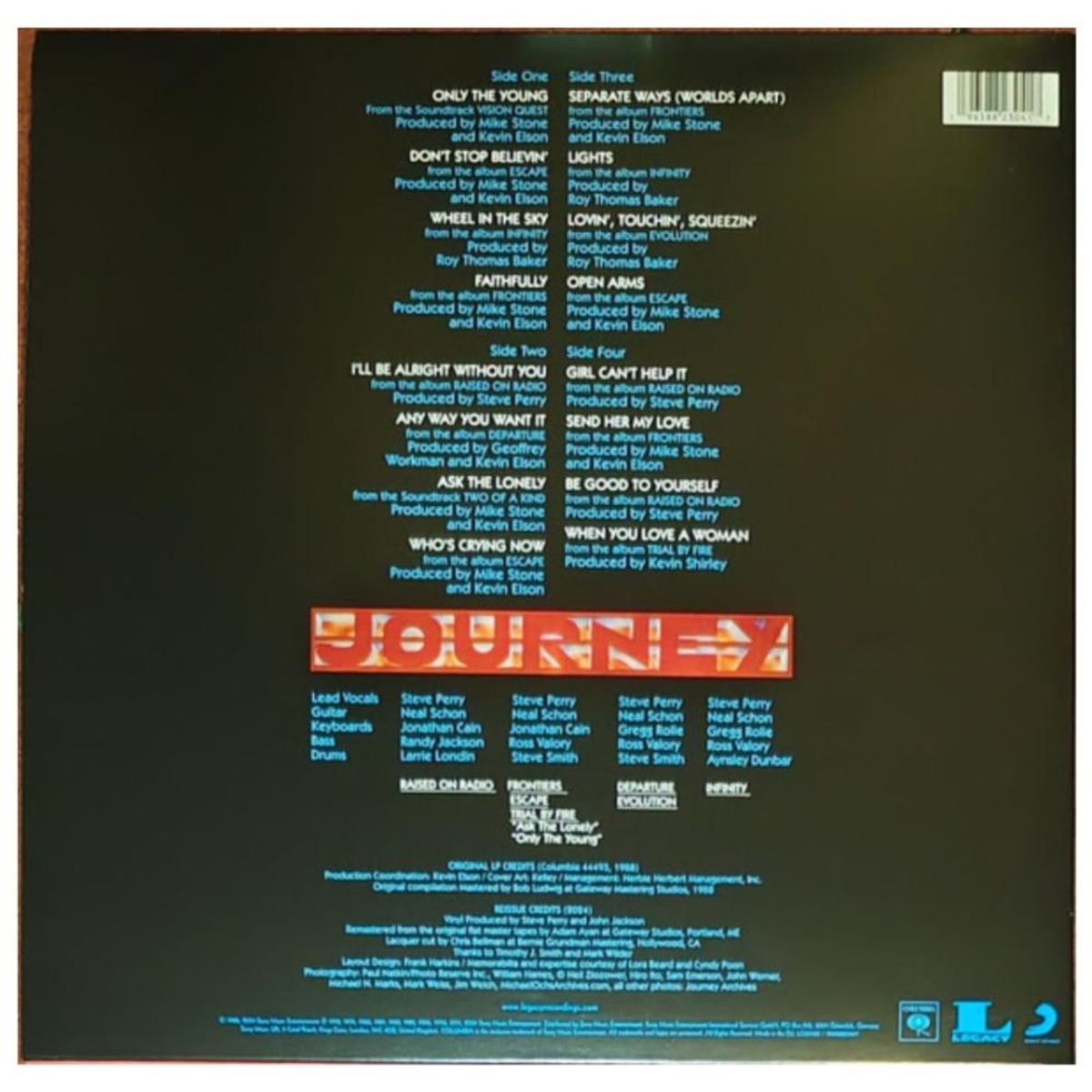 HITWAY MUSIC - JOURNEY - GREATEST HITS (2LP) (2024) - VINILO HITWAY MUSIC