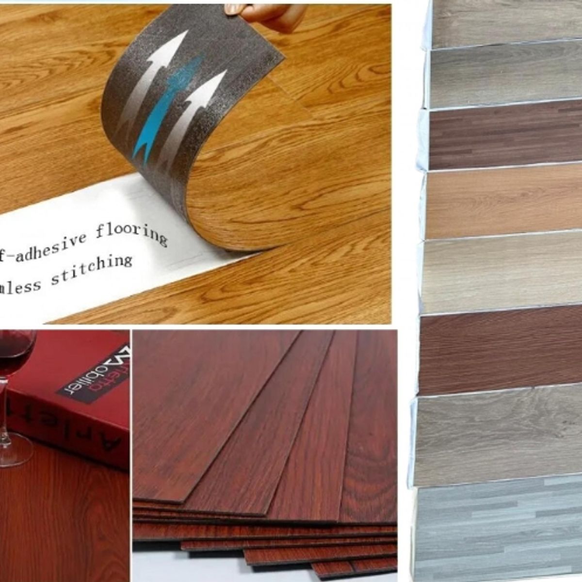 GENERICO - Pisos Vinilicos Flotante 5 Mts2 Color Gris Plomo C-47