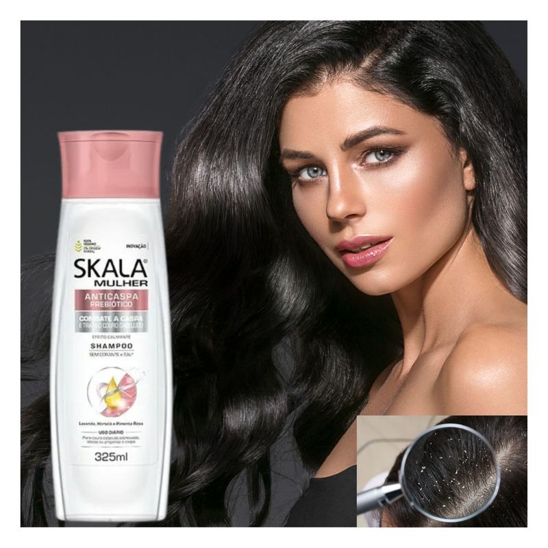 SKALA - Champu skala ANTICASPA PREBIOTICO MULHER sin sal ni colorantes