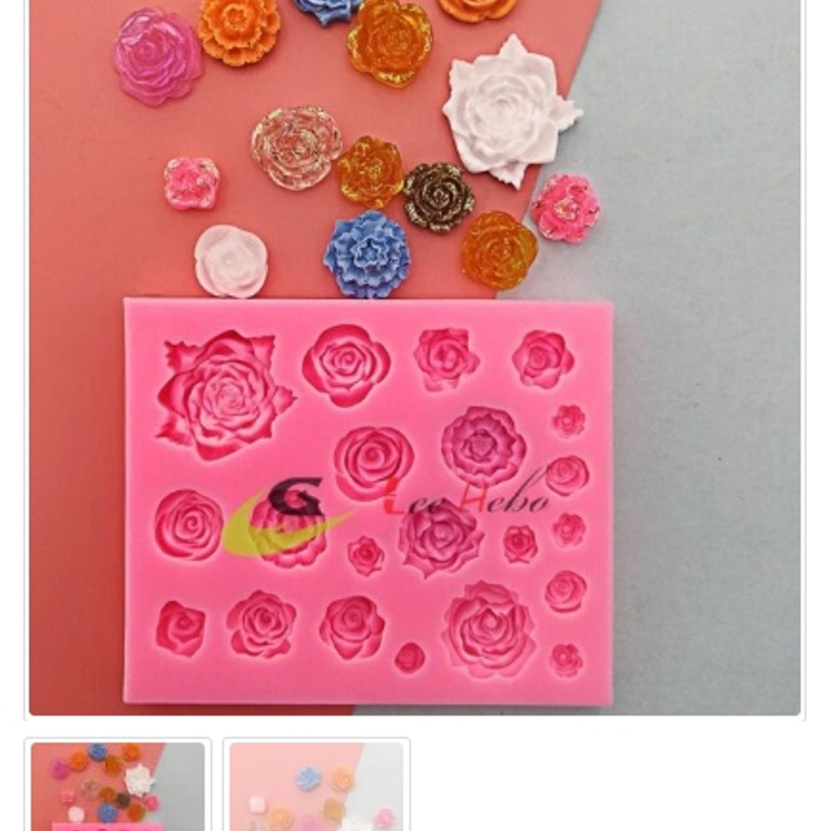 GENERICO - Molde Para Fondant Silicona Forma Floresitas