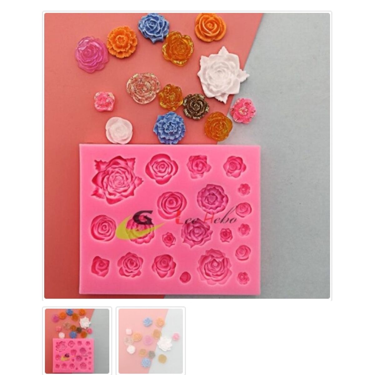 GENERICO - Molde Para Fondant Silicona Forma Floresitas