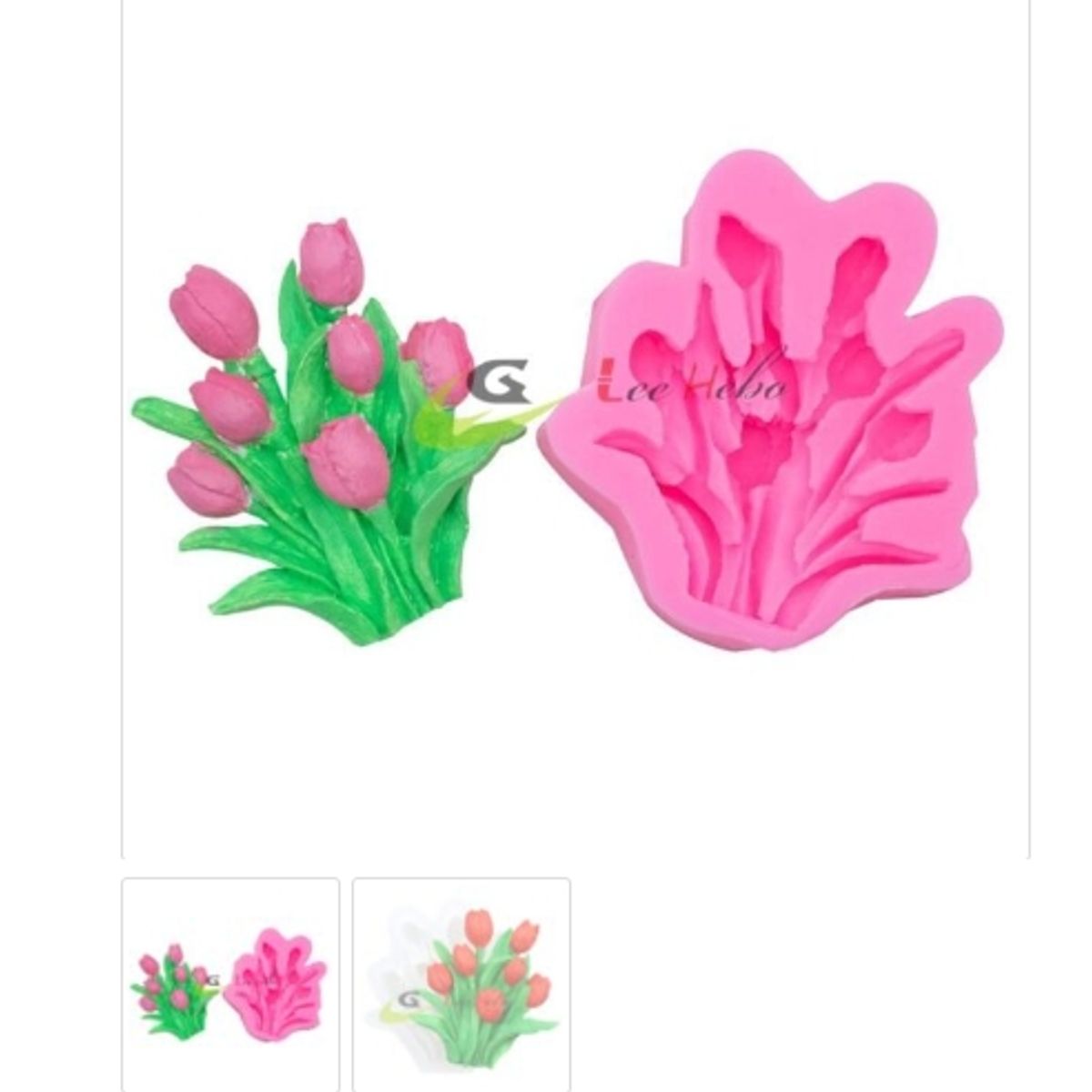 GENERICO - Molde Para Fondant Silicona Forma Flores Reposteria