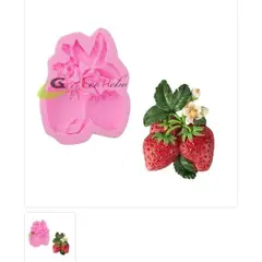 GENERICO - Molde Para Fondant Silicona Forma Frutilla