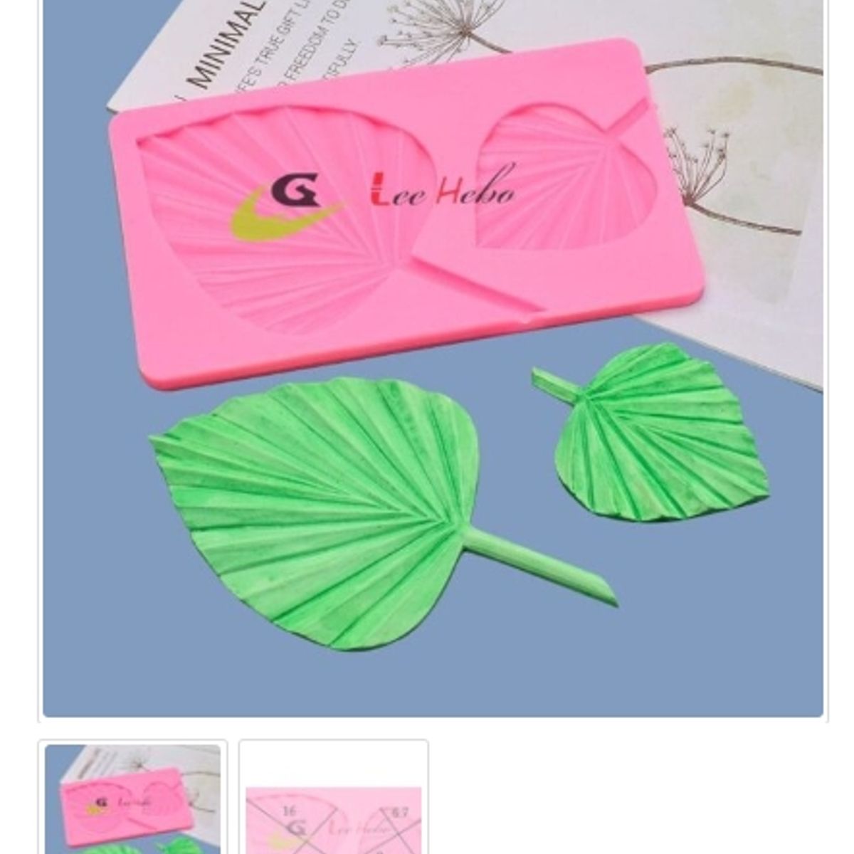 GENERICO - Molde Para Fondant Silicona Forma Hojas