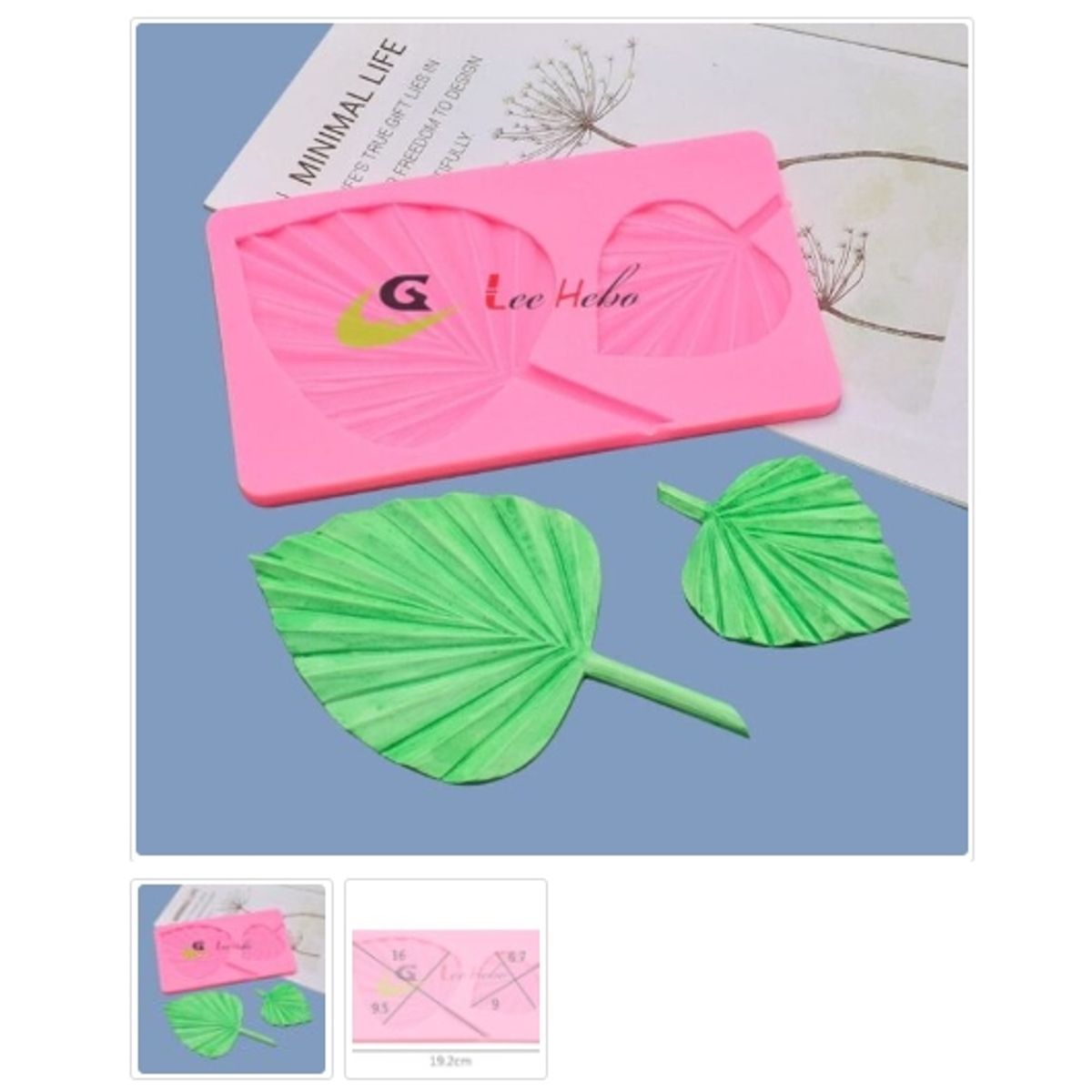 GENERICO - Molde Para Fondant Silicona Forma Hojas