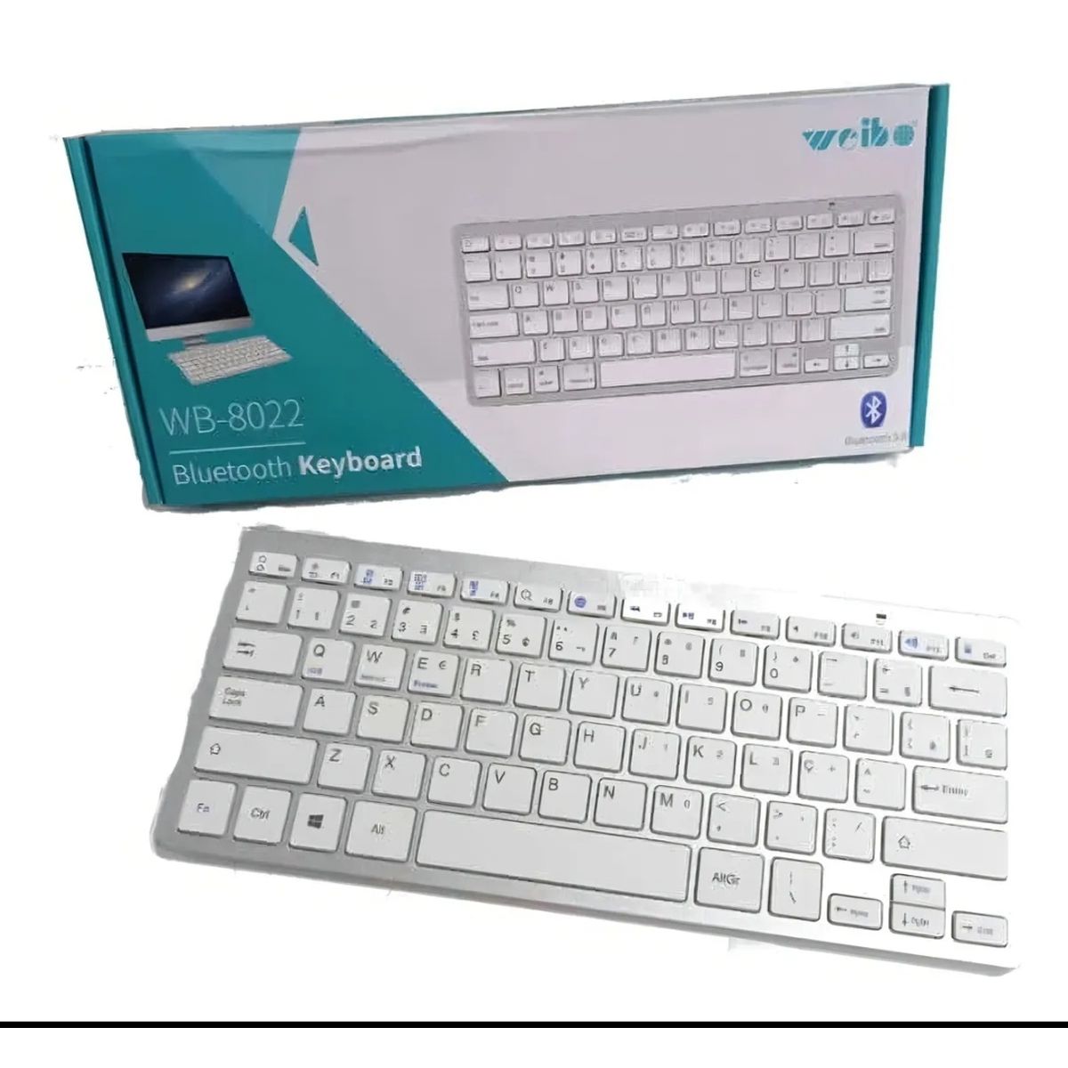 GENERICO - Teclado Bluetooth Weibo Wb-8022 Ultradelgado