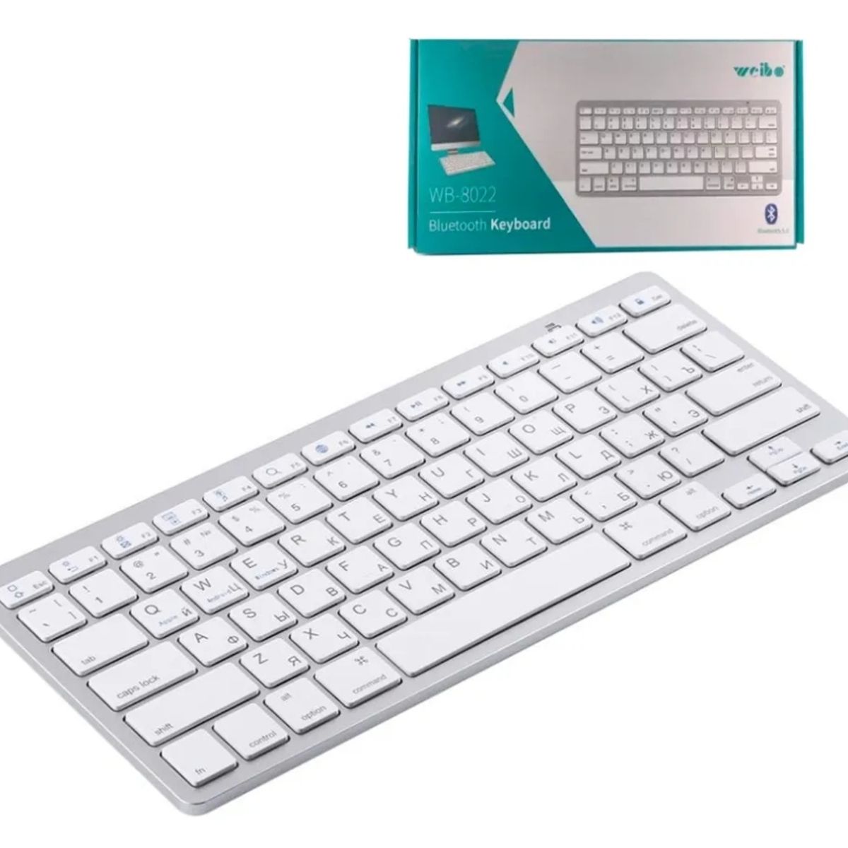 GENERICO - Teclado Bluetooth Weibo Wb-8022 Ultradelgado