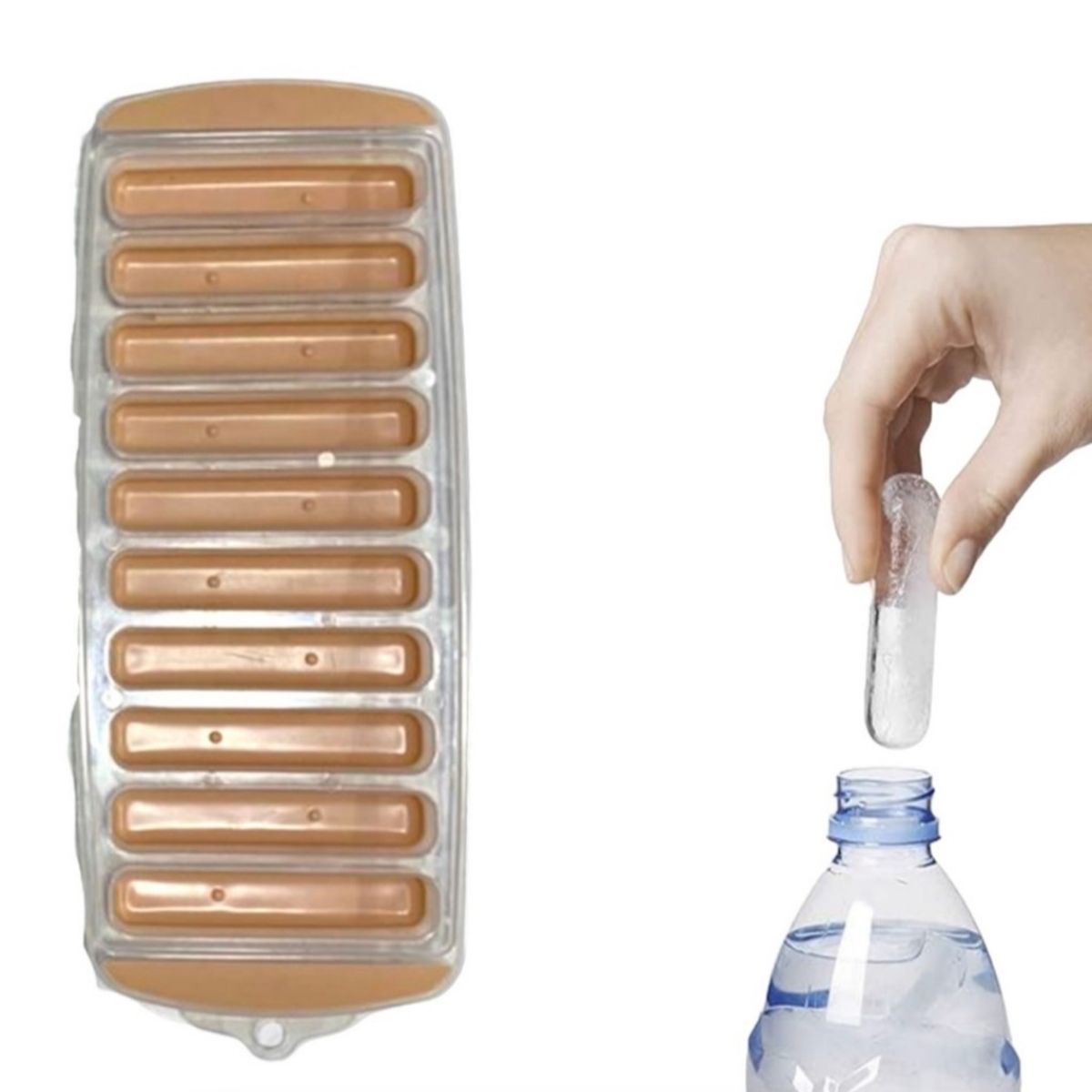 GENERICO - cubetas hielo cubeta hielo silicona cubetera hielo alargado