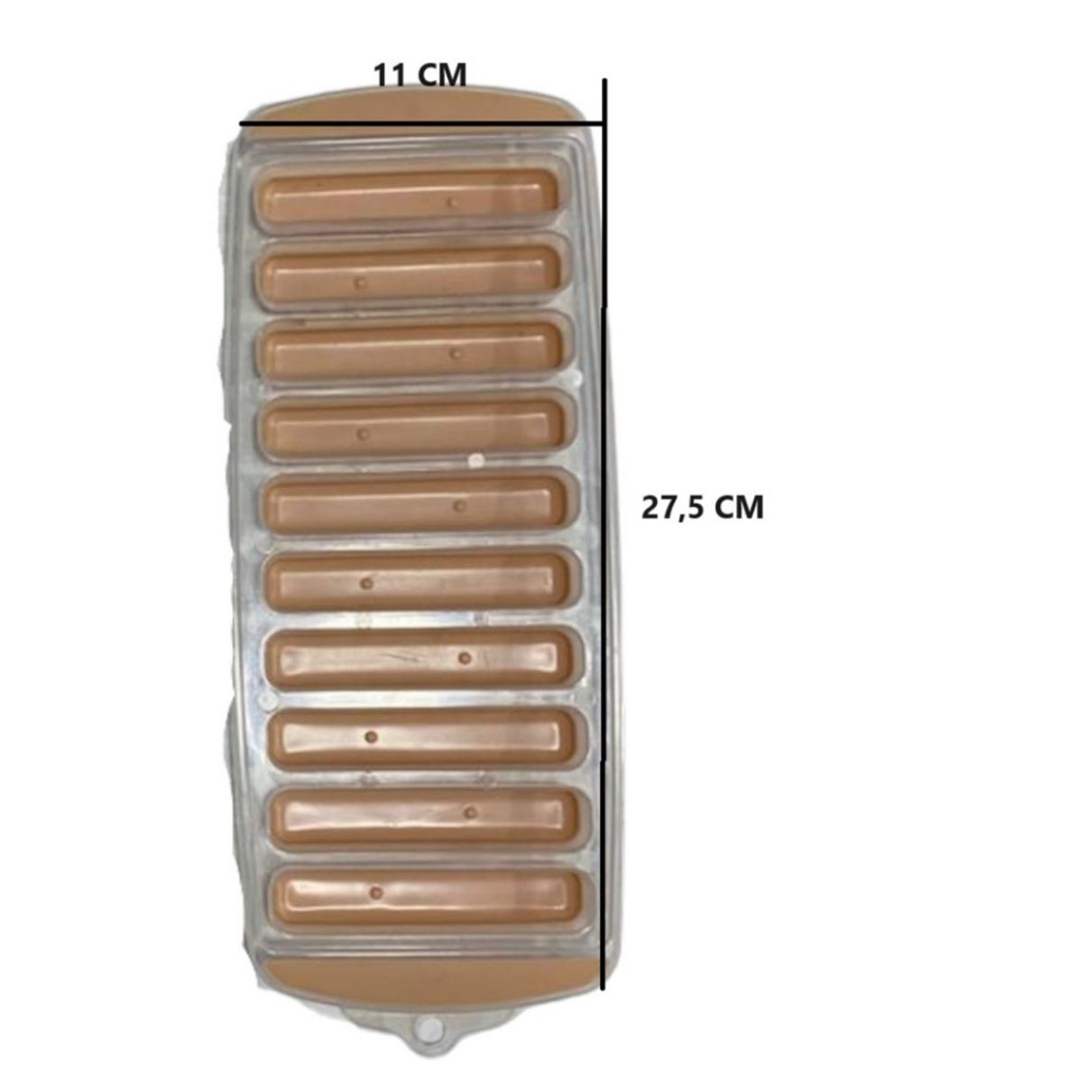 GENERICO - cubetas hielo cubeta hielo silicona cubetera hielo alargado