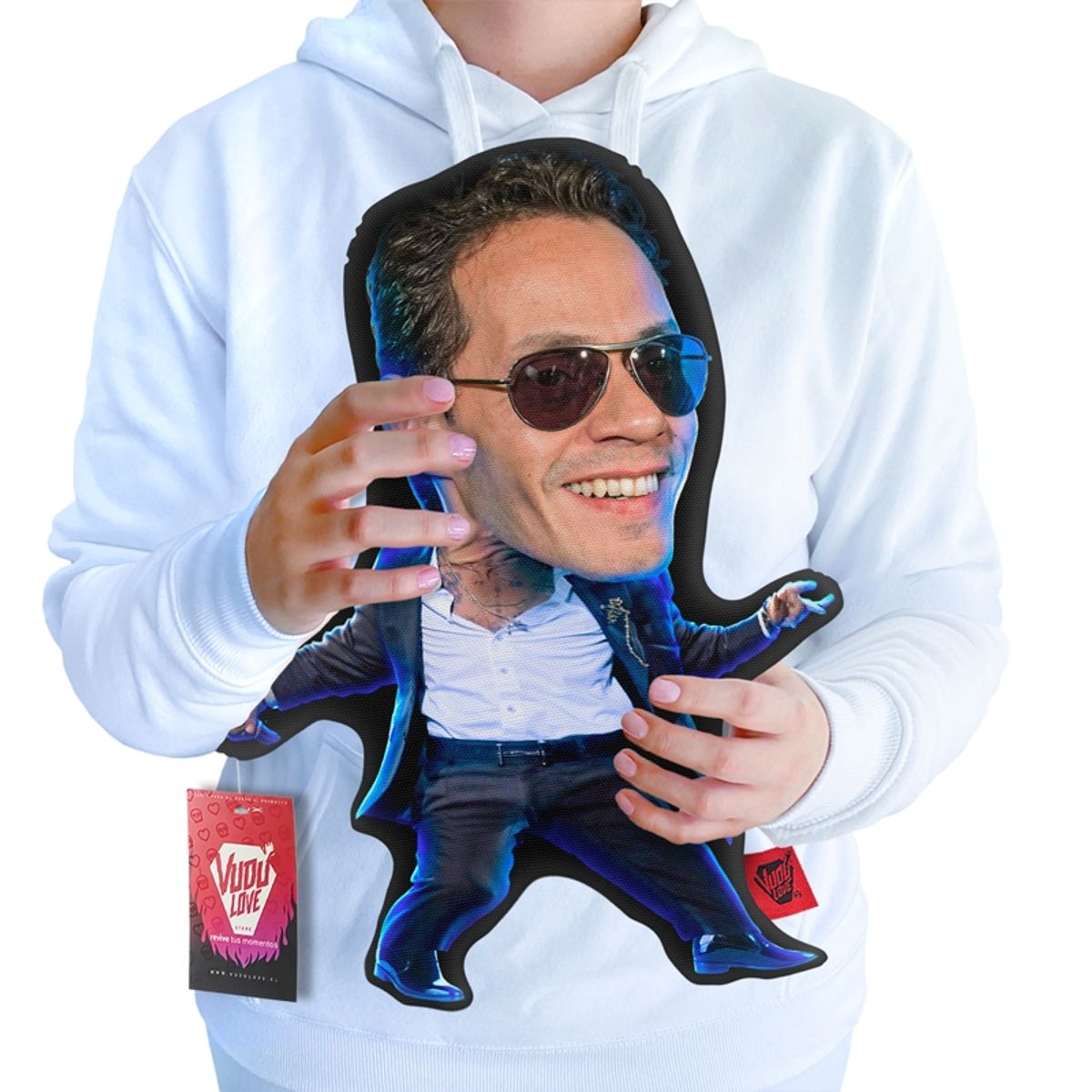 VUDU LOVE - Cojín Peluche Marc Anthony Chiquito 40x30cm Vudú Love