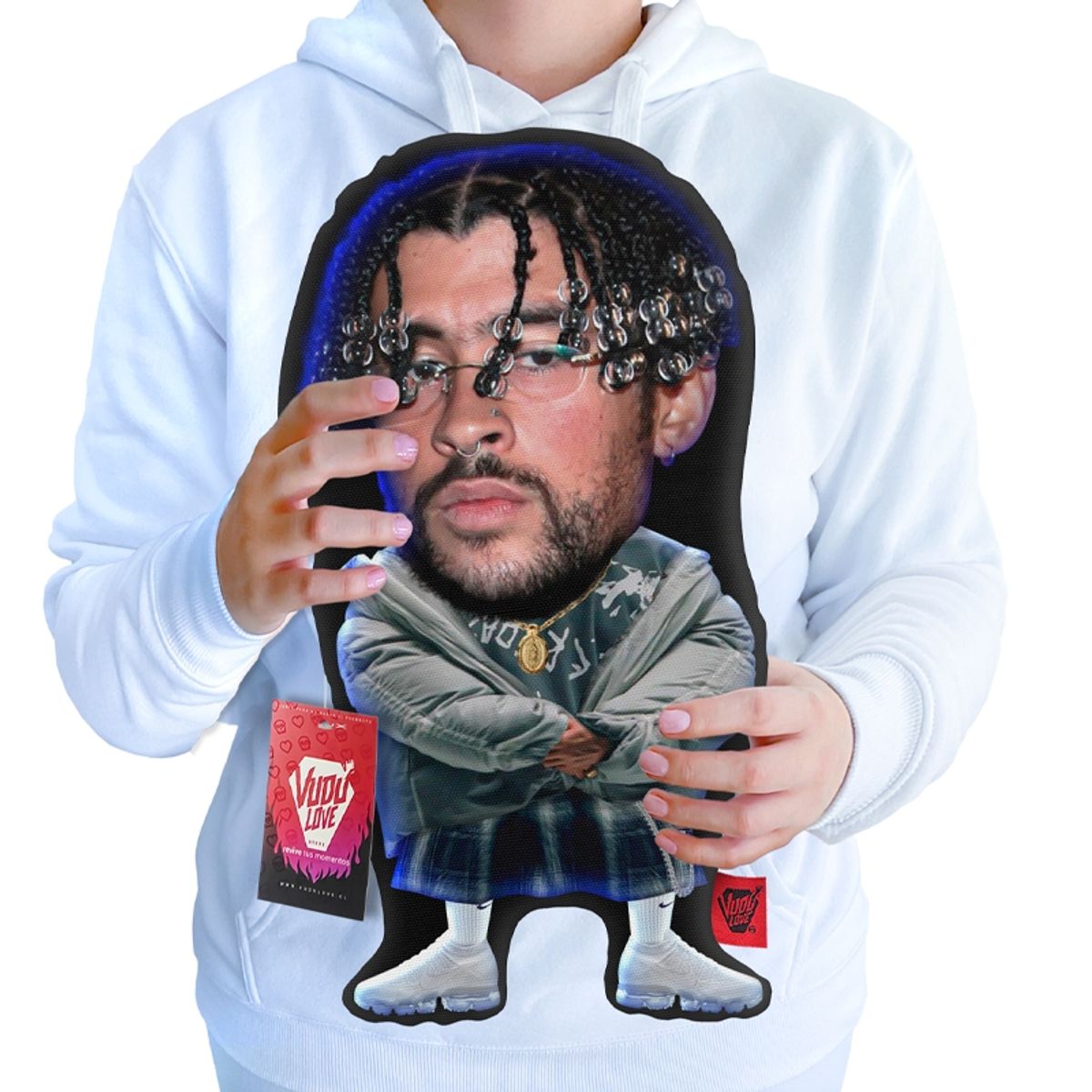 VUDU LOVE - Cojín Peluche Bad Bunny Chiquito Dákiti 40x30cm Vudú Love