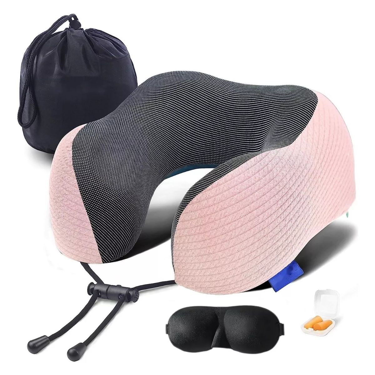 GENERICO - Almohada Viscoelastica Viaje Cuello Cojín Cómodo Y Relajante