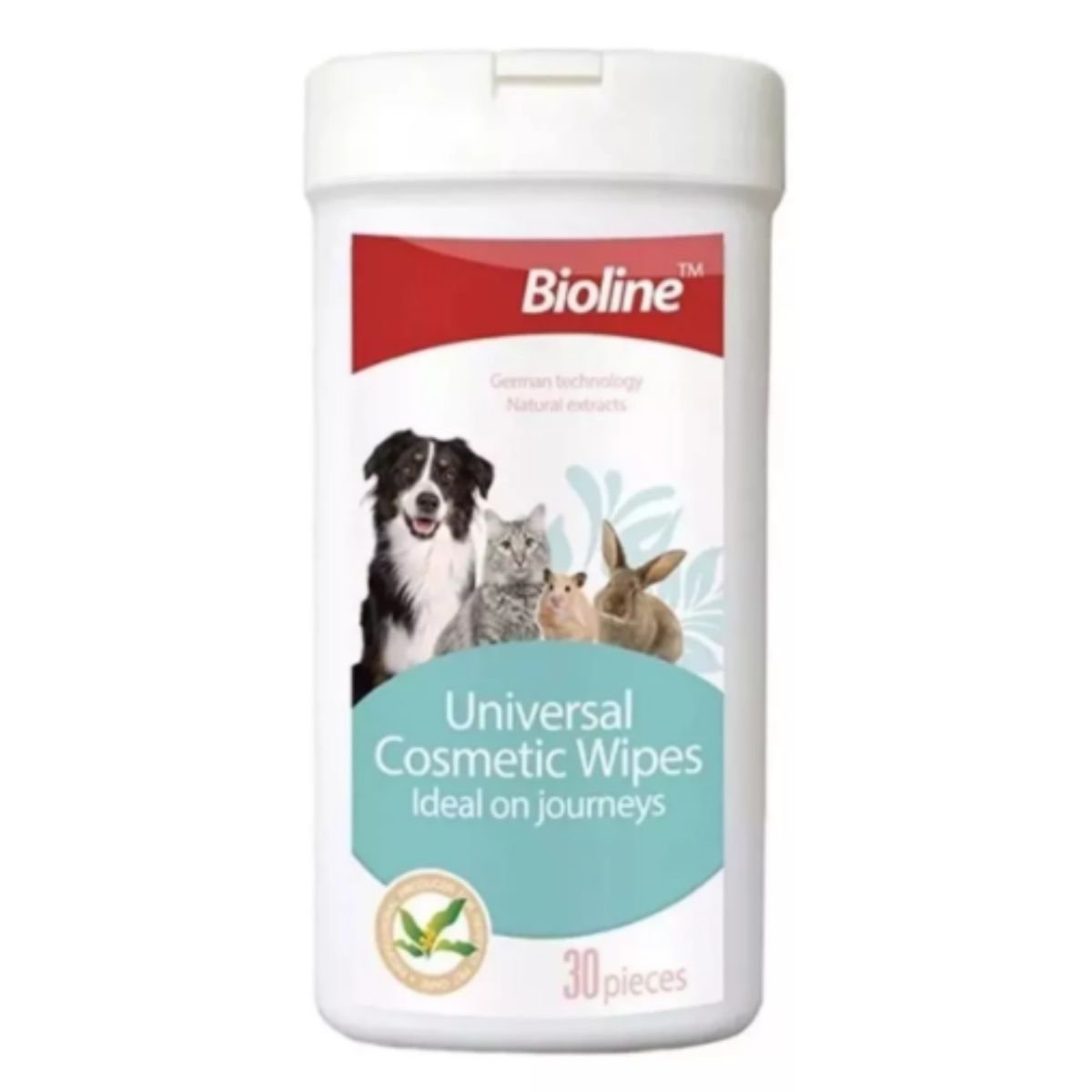 BIOLINE - Toallas Humedas 30 Piezas Para Mascotas Bioline