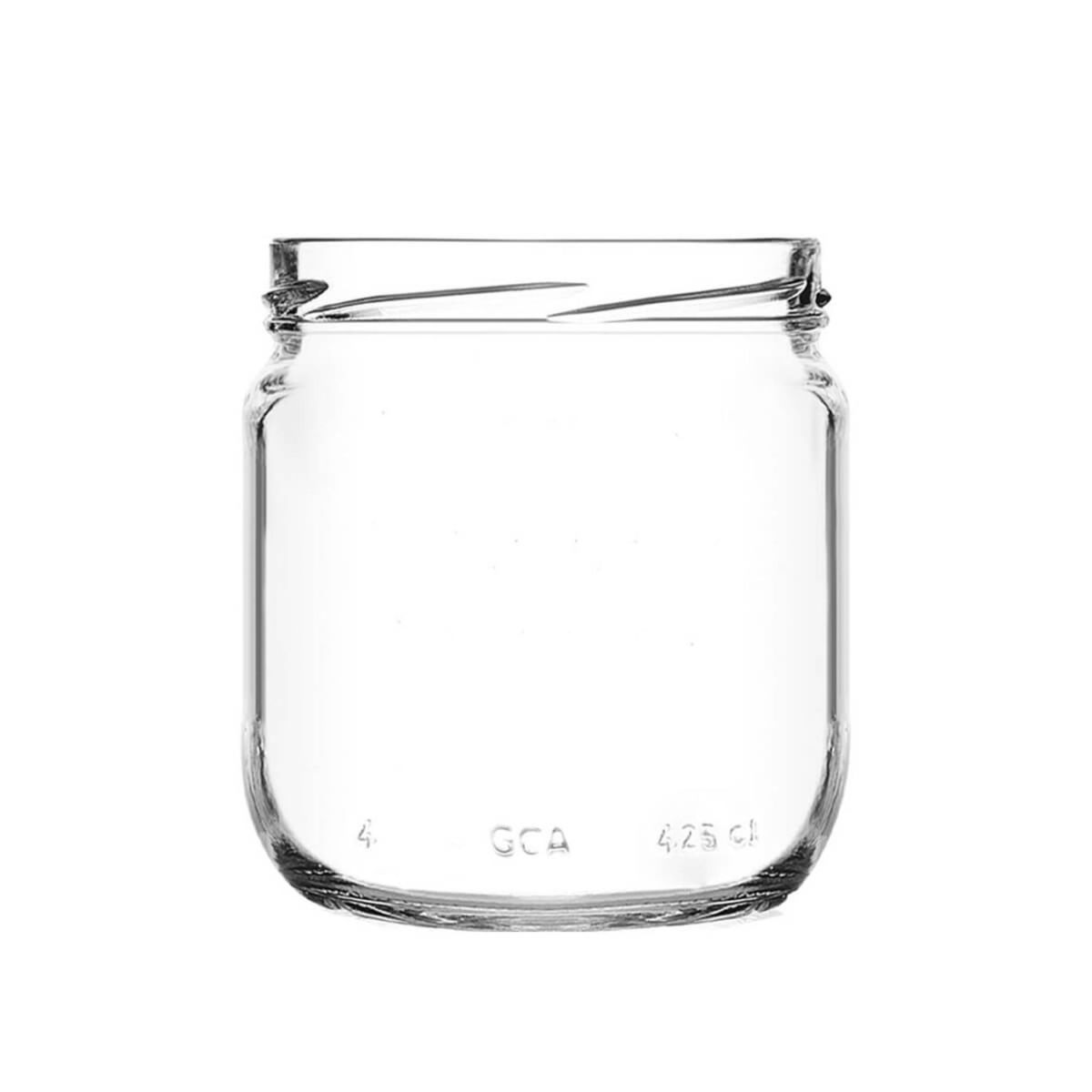 TITIZ - Frasco De Vidrio Con Tapa Conservero 425cc  (12 Unidades)