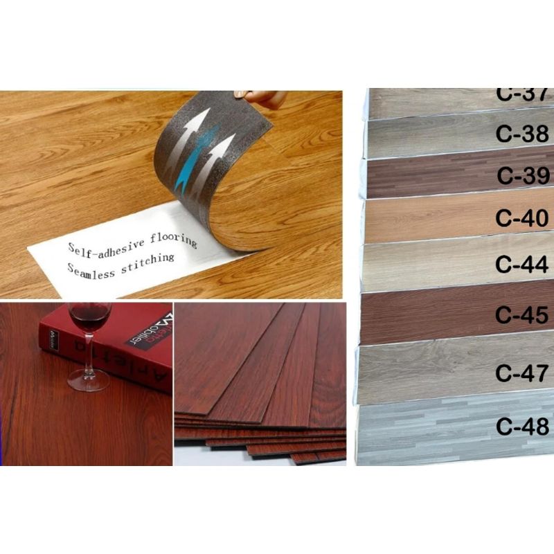 GENERICO - Pisos Vinilicos Flotante 5 Mts2 Color Marron C-39