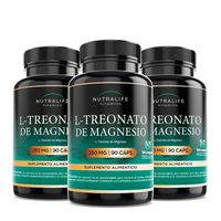 L Treonato De Magnesio Lf 270 Capsulas 250mg 3x90.