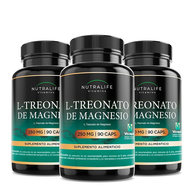 NUTRALIFE - L Treonato De Magnesio Lf 270 Capsulas 250mg 3x90.