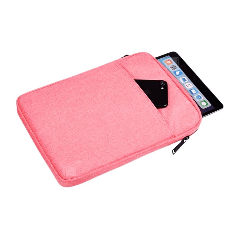 GENERICO - Estuche Tablet 9.7 a 11 Pulgadas Doble Compartimiento Color Rosado