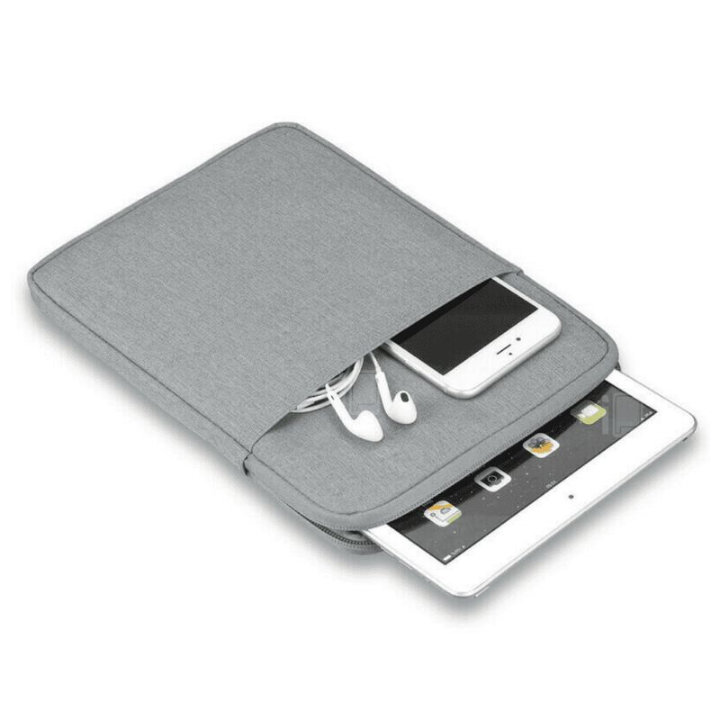 GENERICO - Estuche Tablet 9.7 a 11 Pulgadas Doble Compartimiento Color Gris